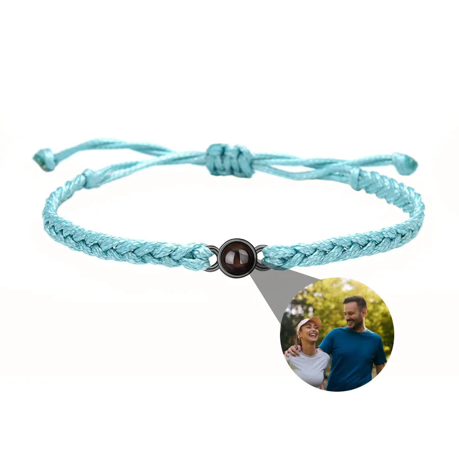 Memory Spark Photo Braided Bracelet
