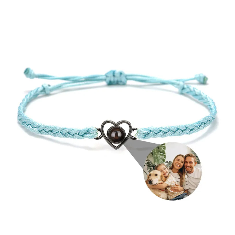 Memory Spark Photo Braided Bracelet