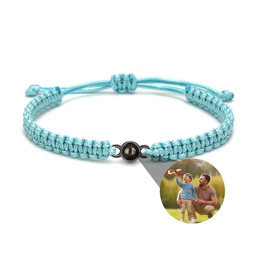 Memory Spark Photo Braided Bracelet