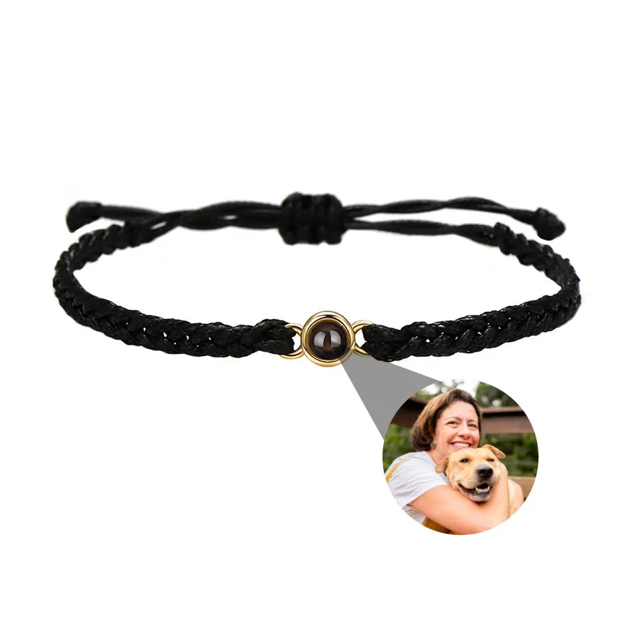Memory Spark Photo Braided Bracelet