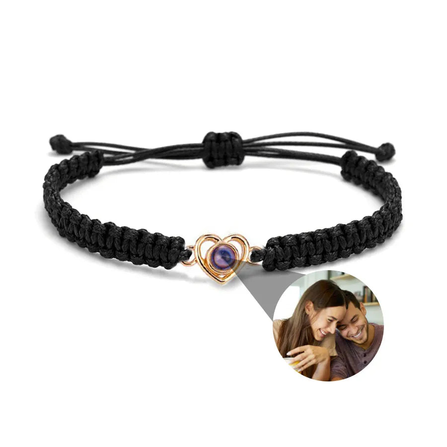 Memory Spark Photo Braided Bracelet
