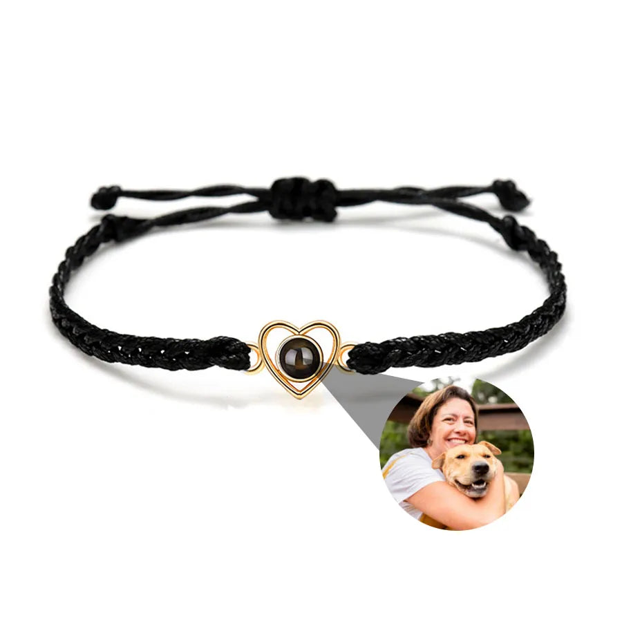 Memory Spark Photo Braided Bracelet