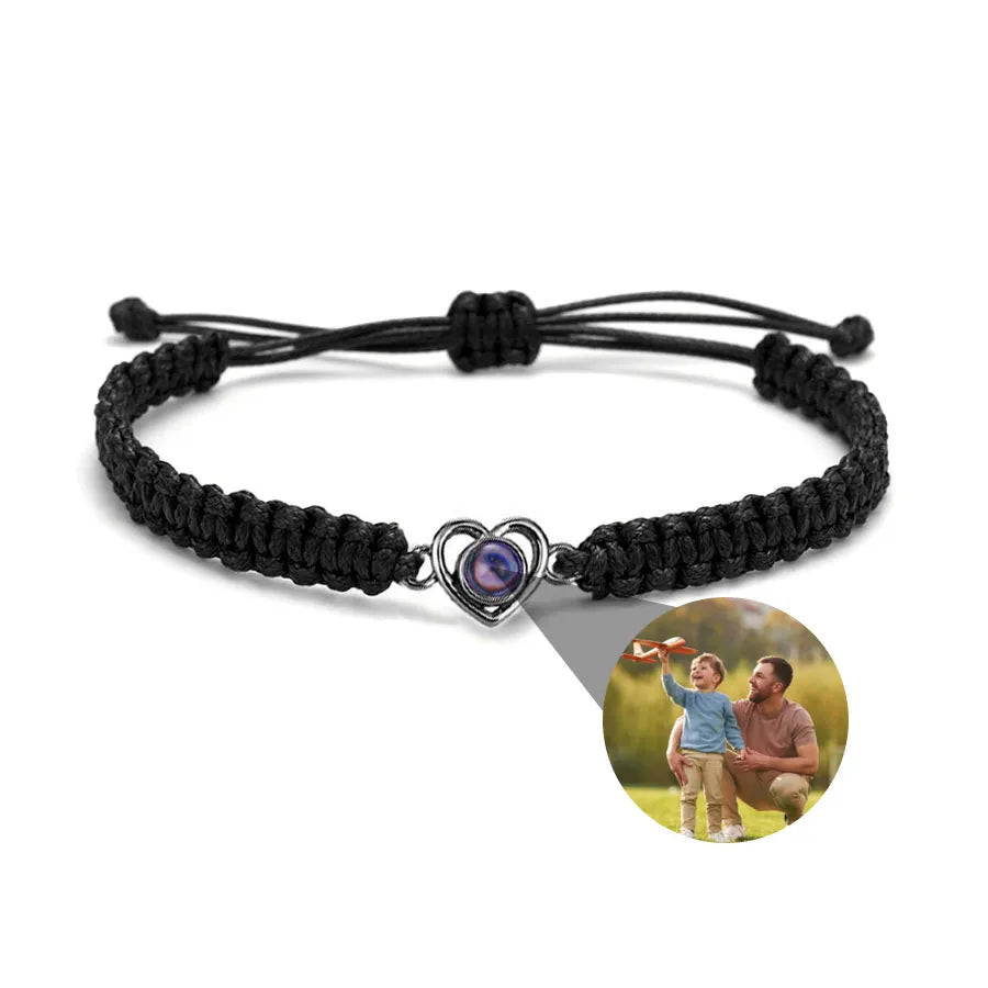 Memory Spark Photo Braided Bracelet
