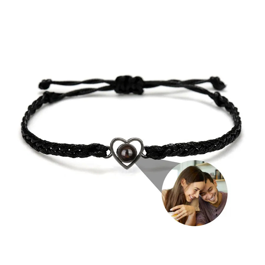 Memory Spark Photo Braided Bracelet