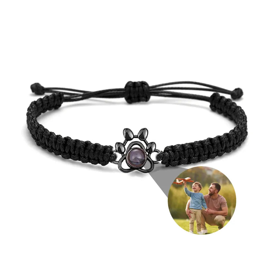 Memory Spark Photo Braided Bracelet