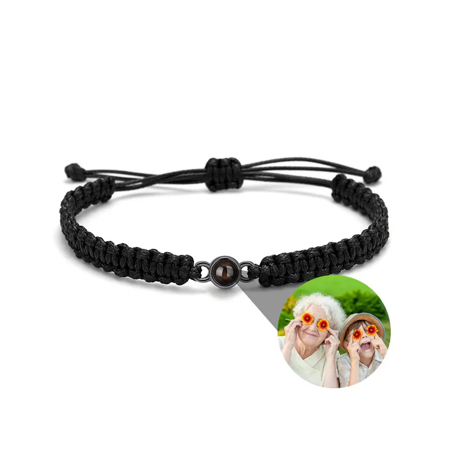Memory Spark Photo Braided Bracelet