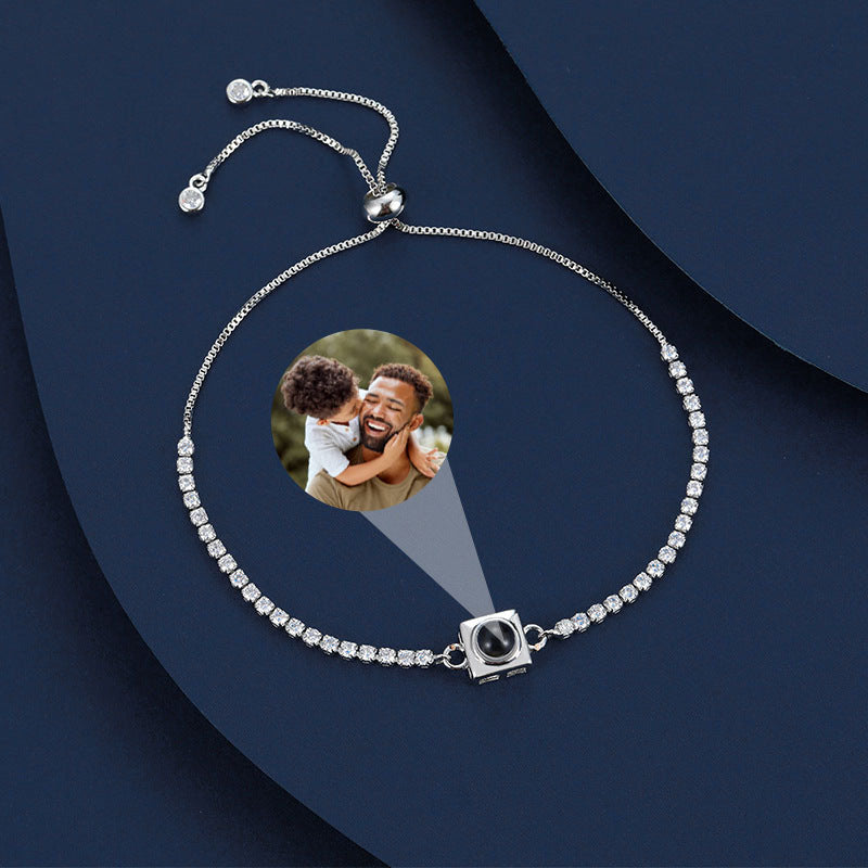 Custom Blissful Tennis Photo Bracelet