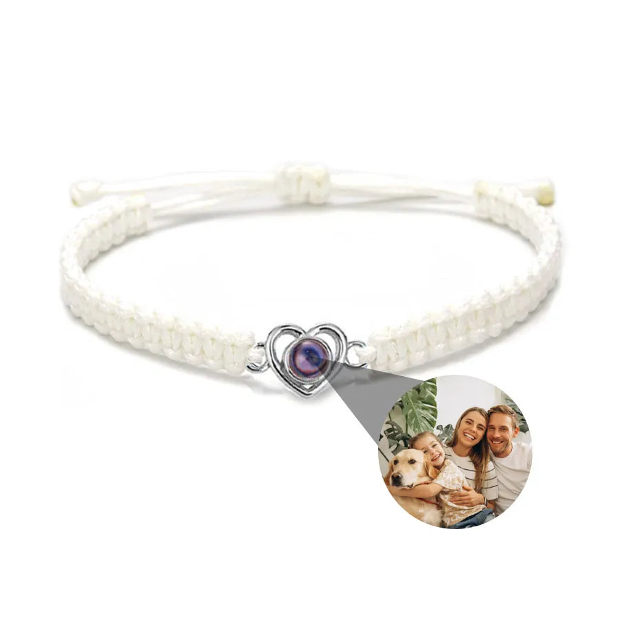 Memory Spark Photo Braided Bracelet