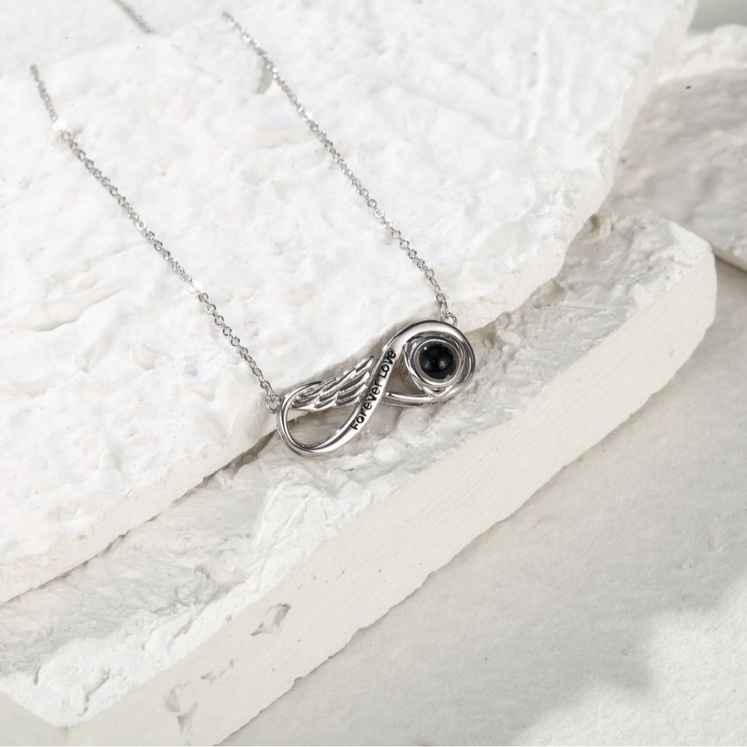 Forever Love Necklace with Hidden Photo for Memorials