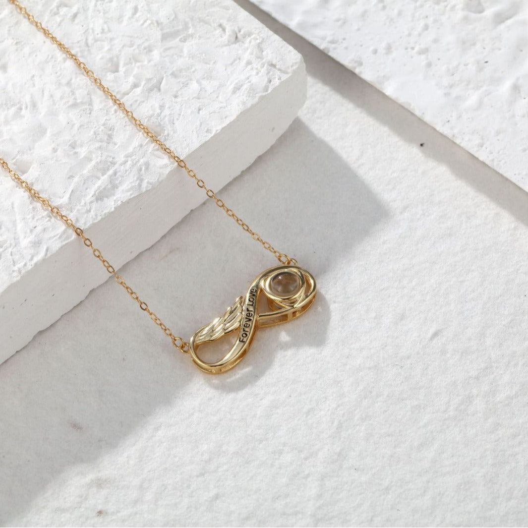 Forever Love Necklace with Hidden Photo for Memorials