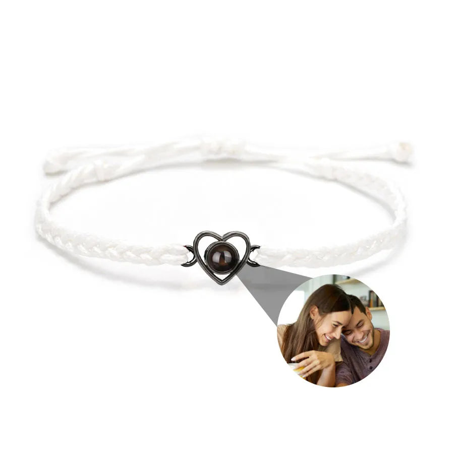 Memory Spark Photo Braided Bracelet