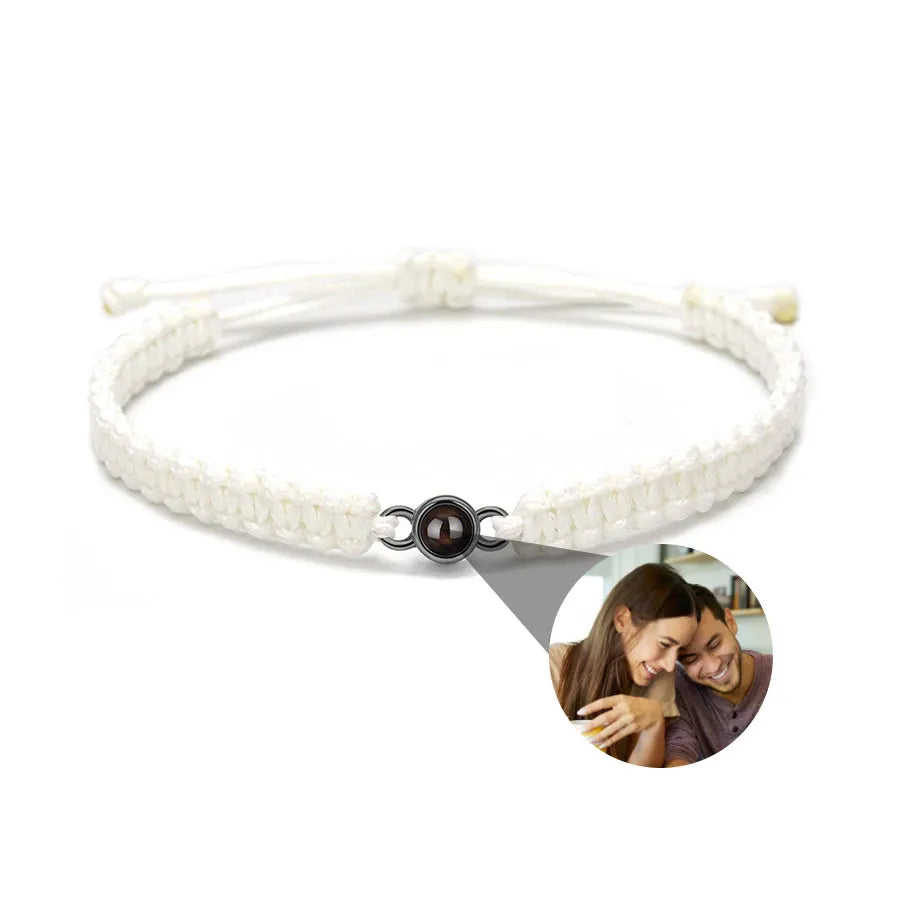 Memory Spark Photo Braided Bracelet
