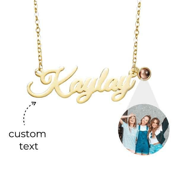 Custom Name and Photo Necklace - Pawisall