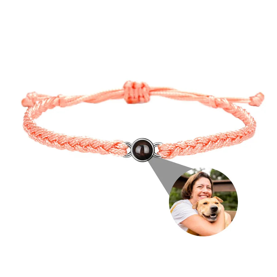 Memory Spark Photo Braided Bracelet