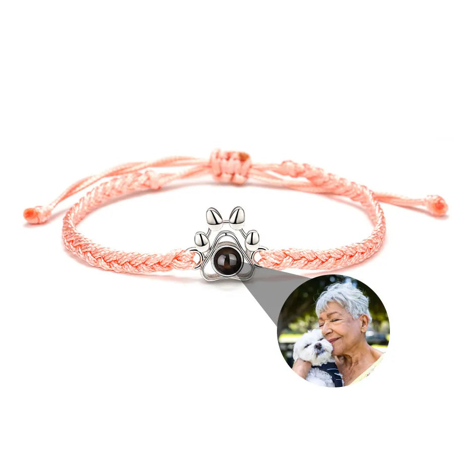 Memory Spark Photo Braided Bracelet