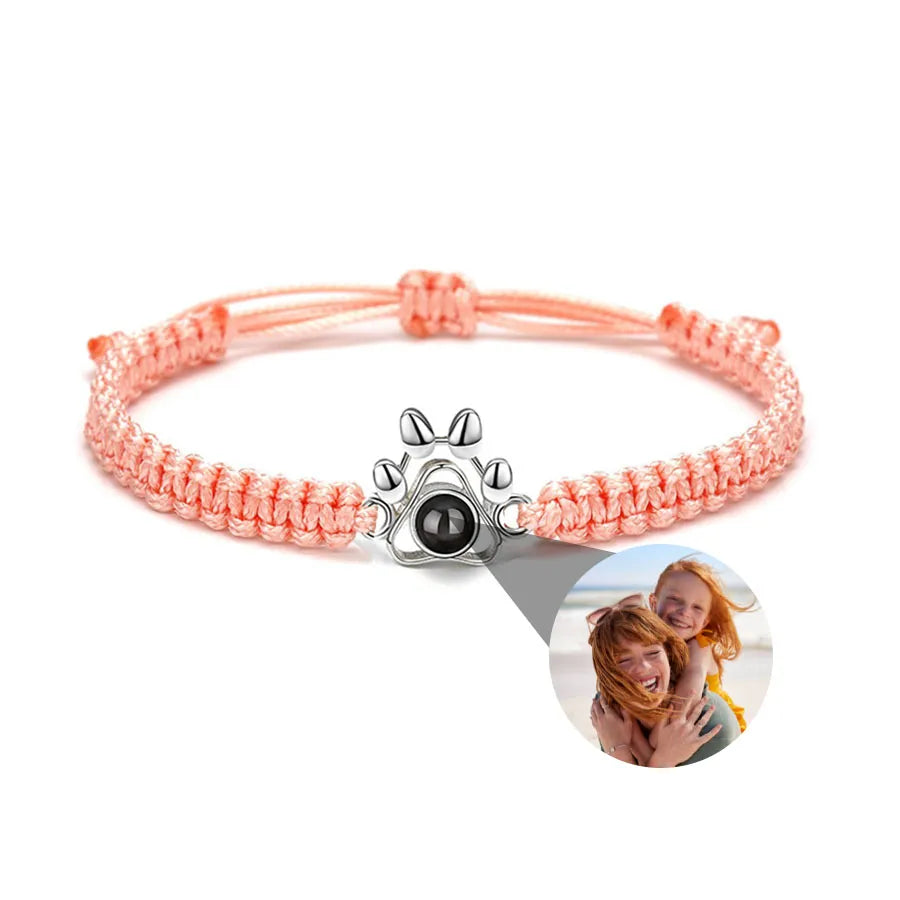 Memory Spark Photo Braided Bracelet