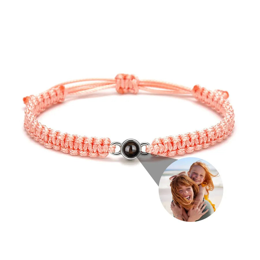 Memory Spark Photo Braided Bracelet