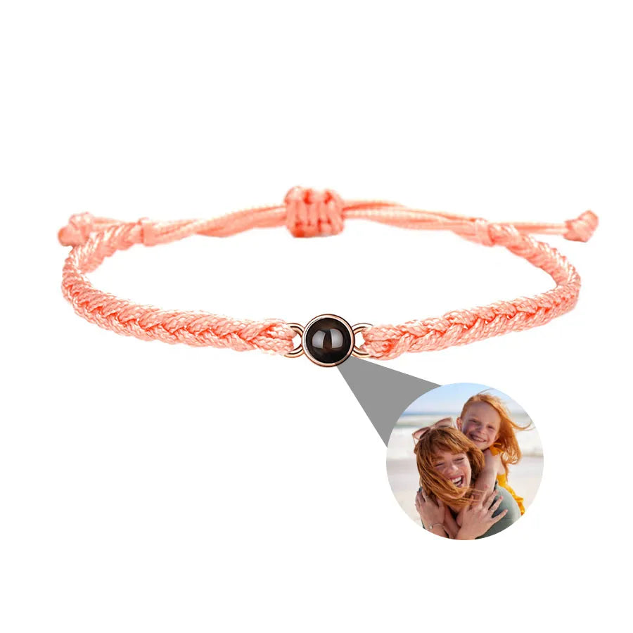 Memory Spark Photo Braided Bracelet