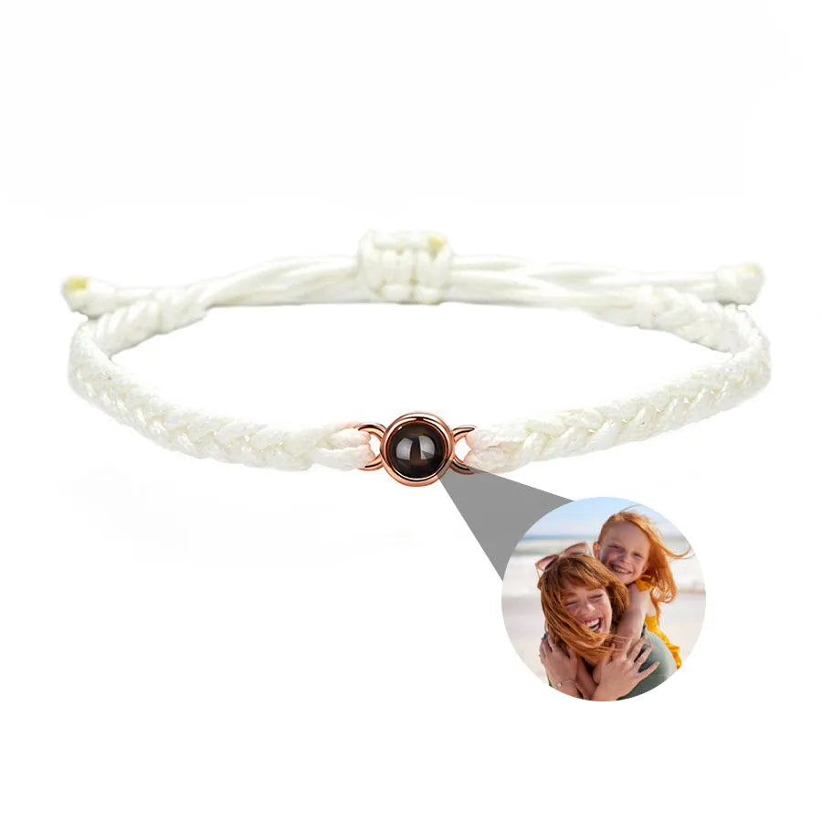 Memory Spark Photo Braided Bracelet