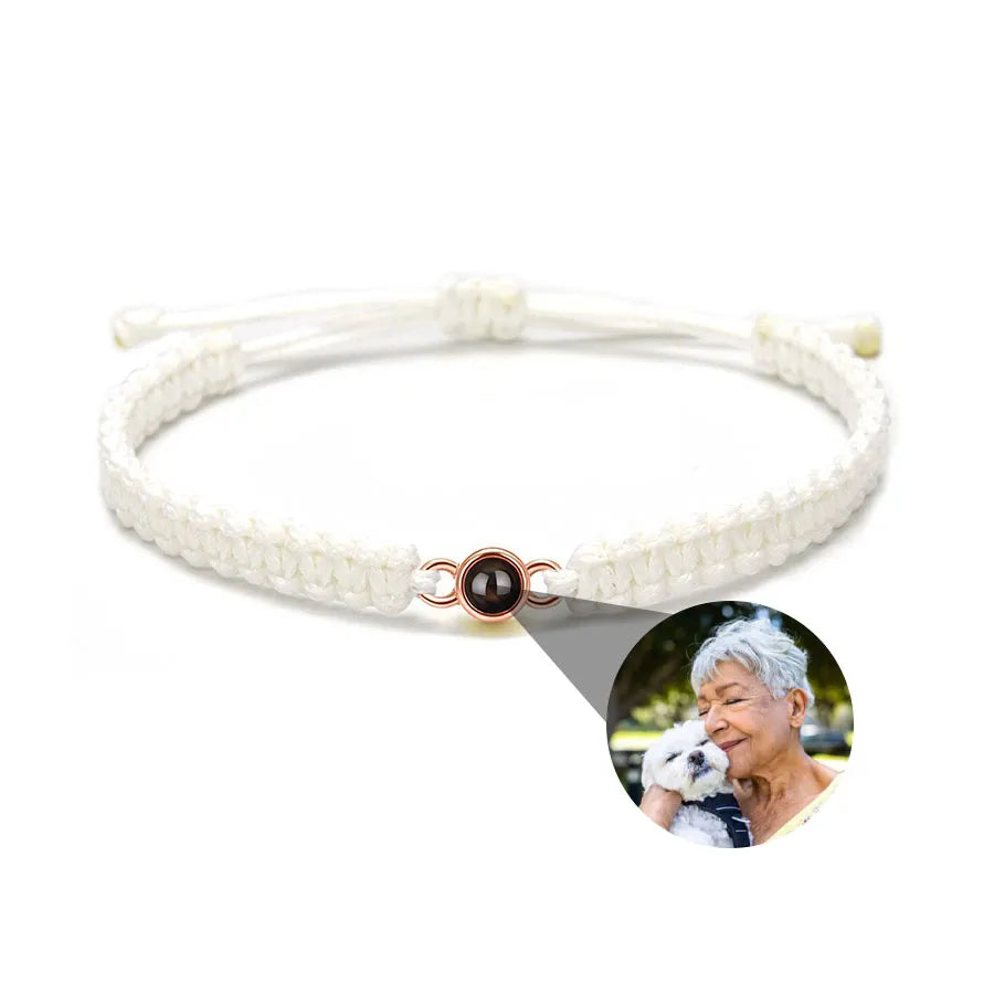 Memory Spark Photo Braided Bracelet