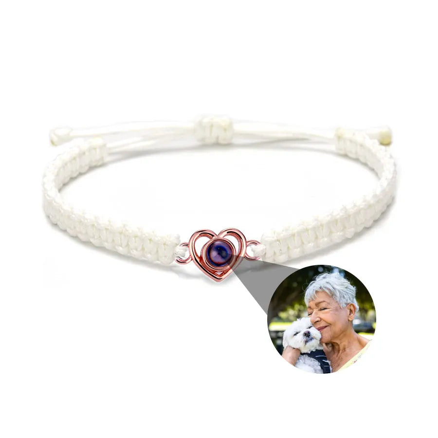 Memory Spark Photo Braided Bracelet