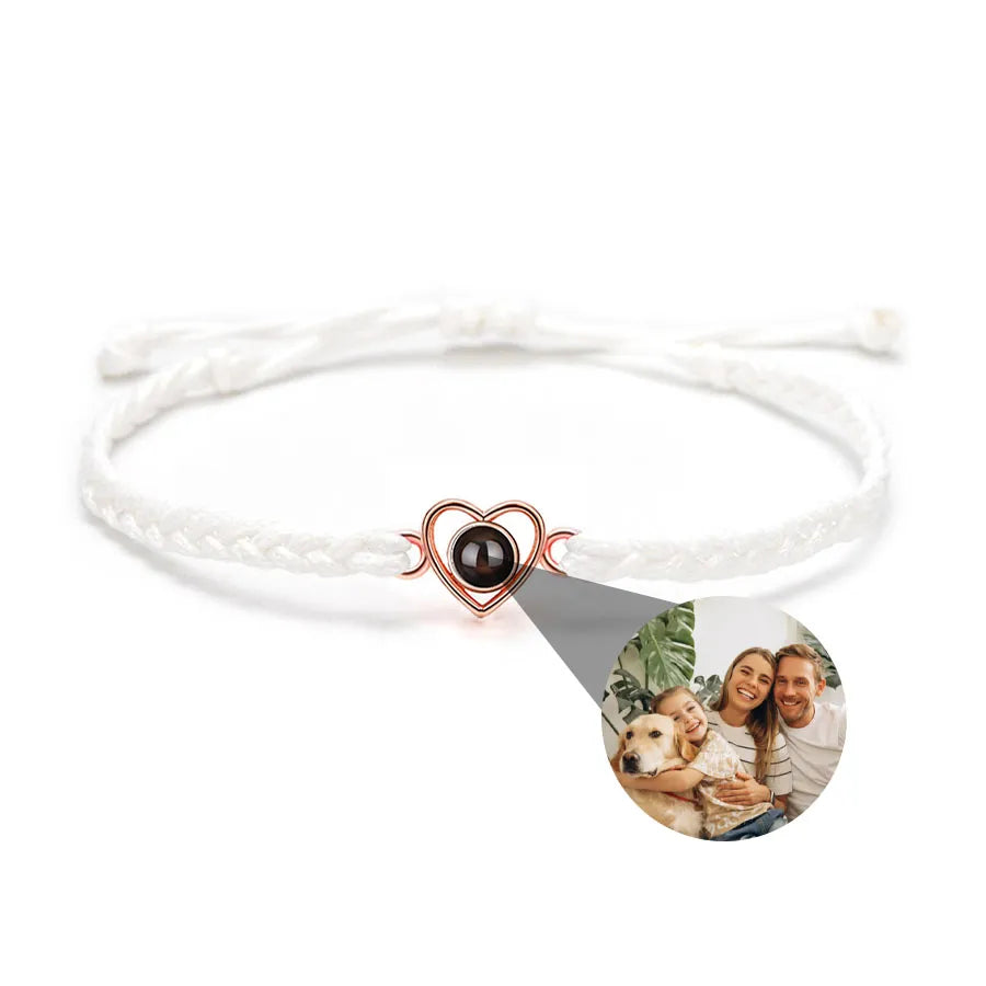 Memory Spark Photo Braided Bracelet