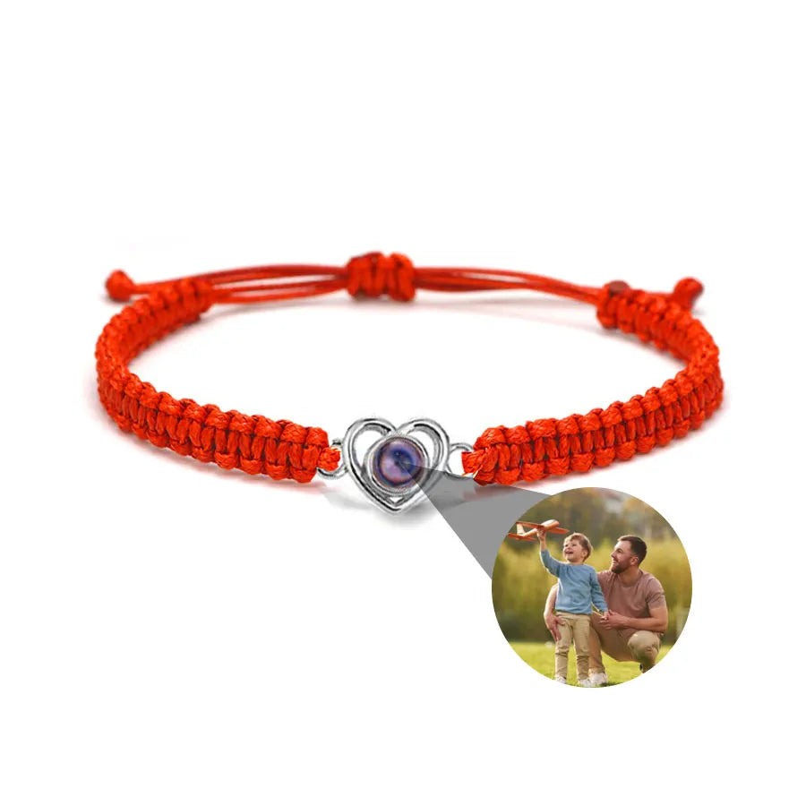 Memory Spark Photo Braided Bracelet