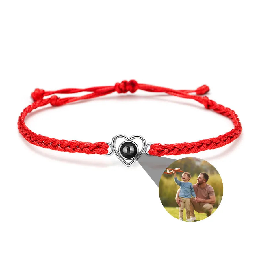 Memory Spark Photo Braided Bracelet