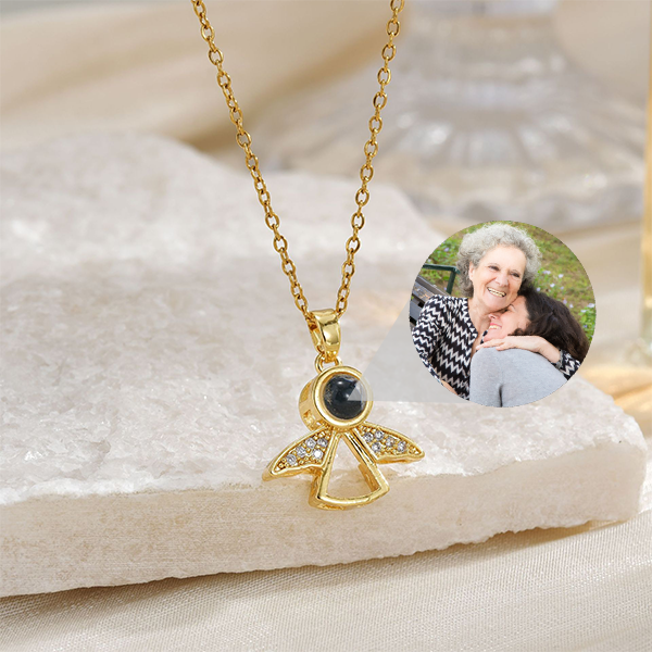 Angel's Light Photo Necklace for Memorials