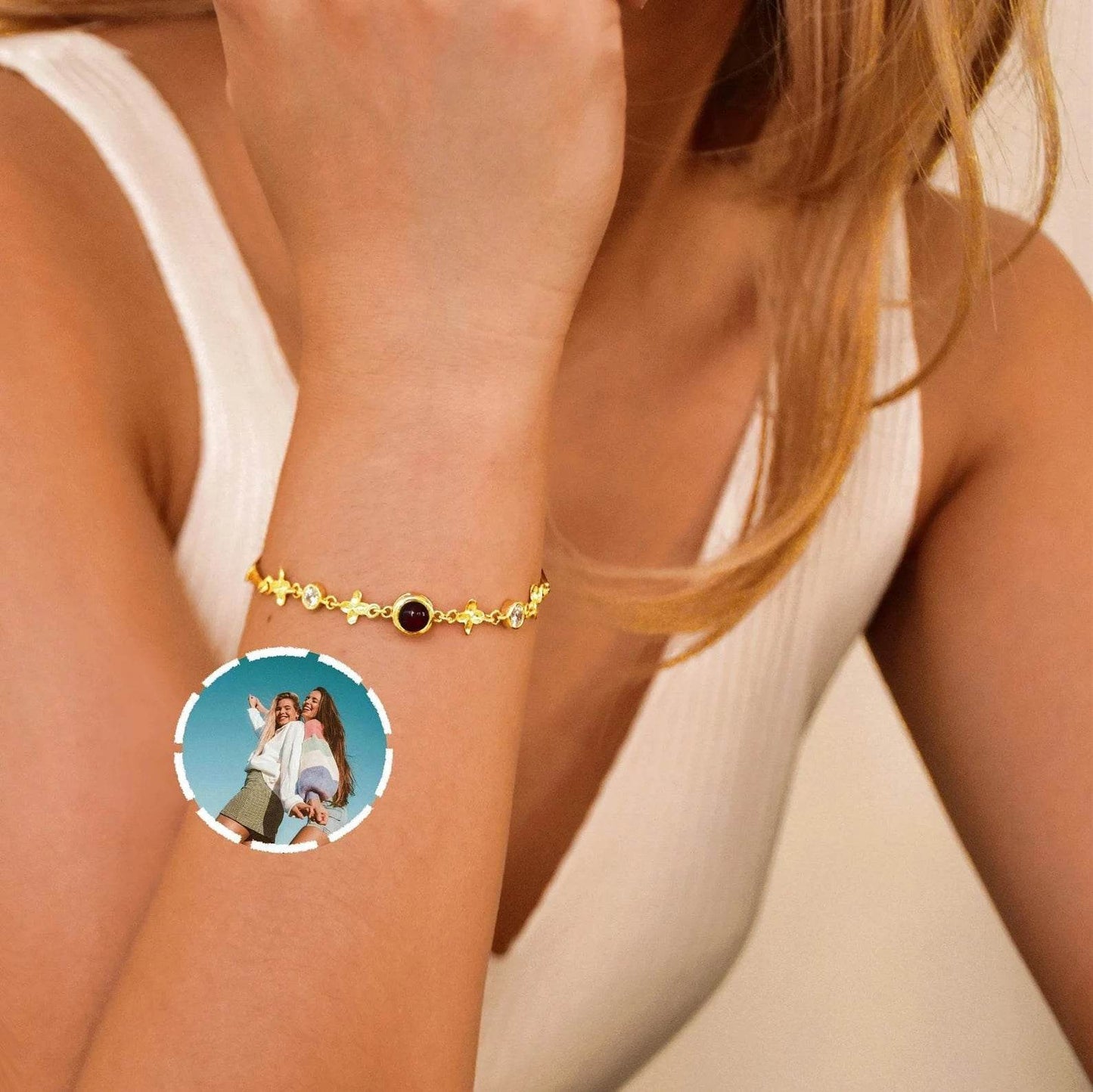 Blossom Forever Bracelet With Hidden Photo - Pawisall
