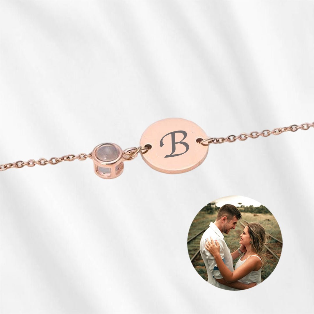 Personalisiertes Initialen- und Fotoarmband