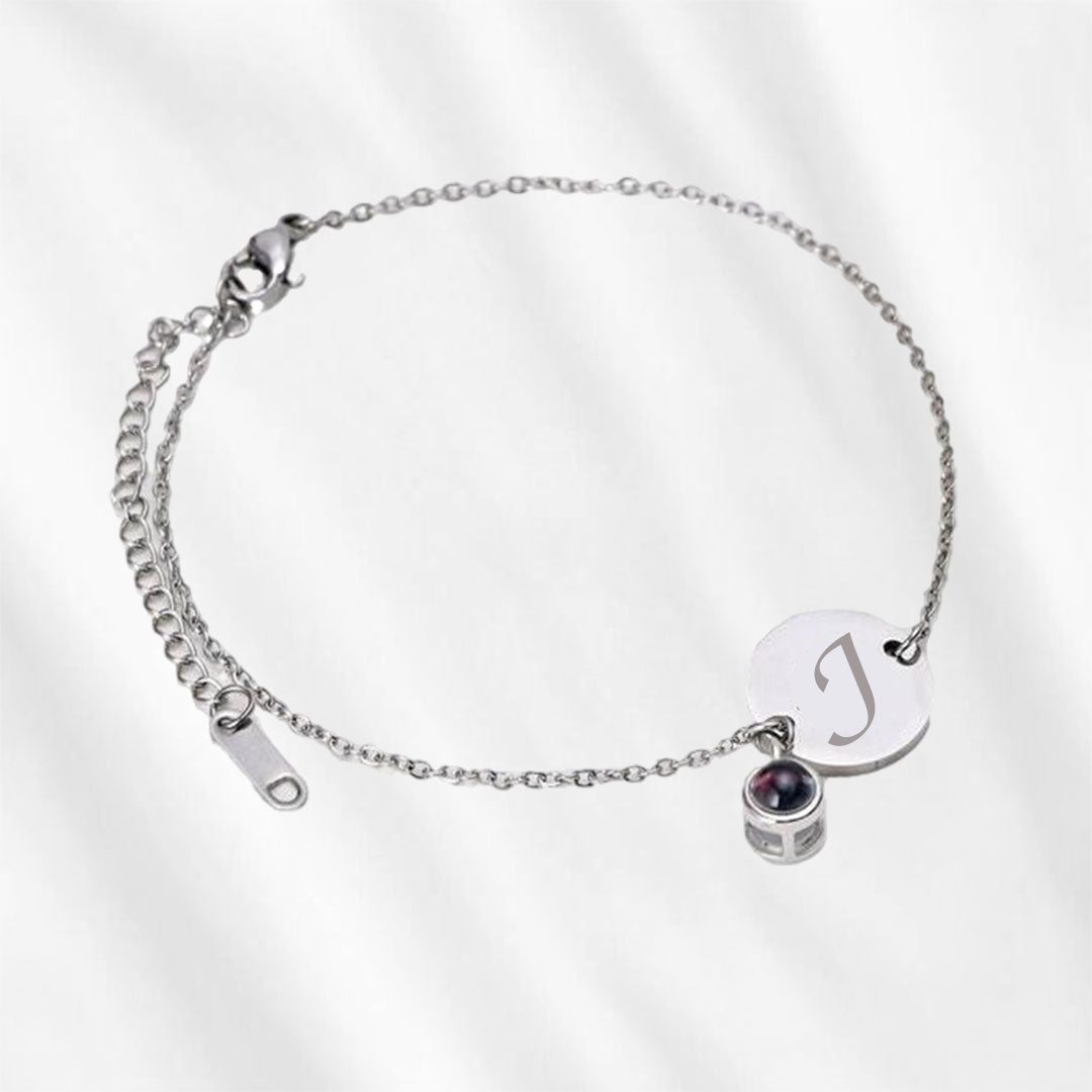Personalisiertes Initialen- und Fotoarmband