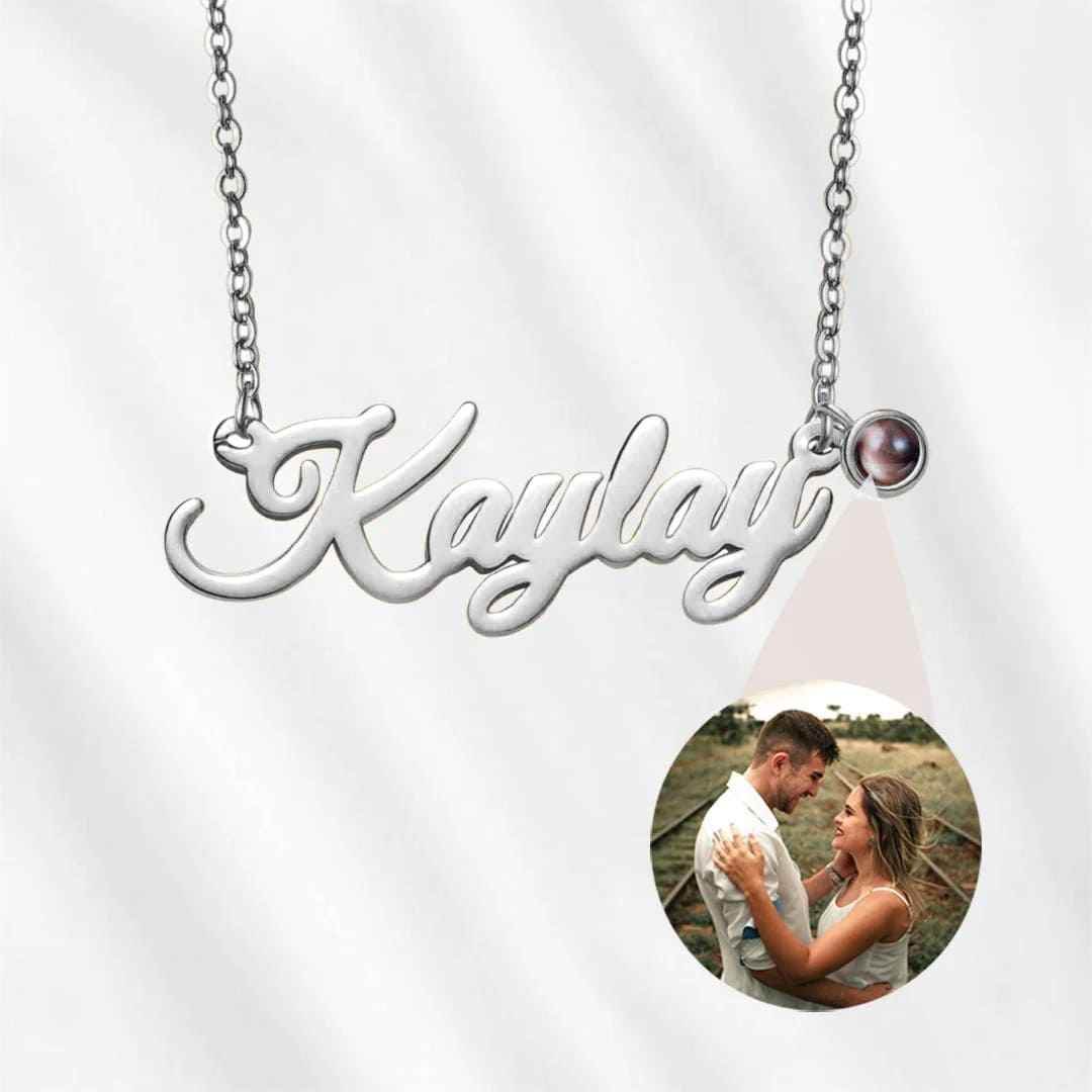 Custom Name and Photo Necklace - Pawisall