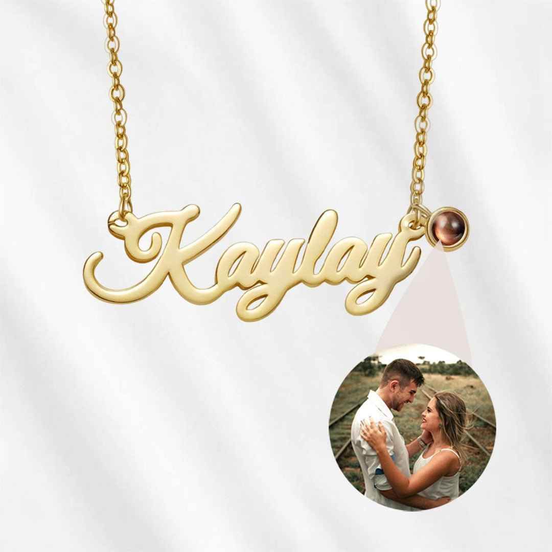 Custom Name and Photo Necklace - Pawisall