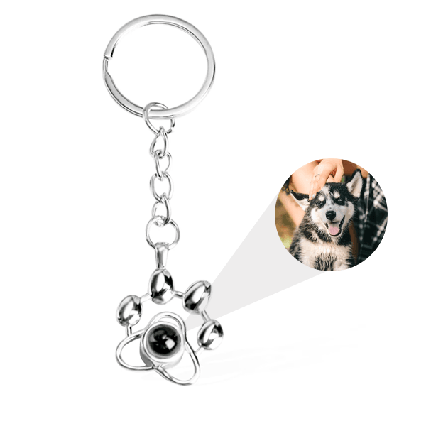 Personalized Pet Photo Projection Keychain - Pawisall