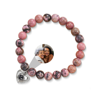 LoveStone Beaded Photo Photo Projection Bracelet For Mom