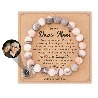 LoveStone Beaded Photo Photo Projection Bracelet For Mom