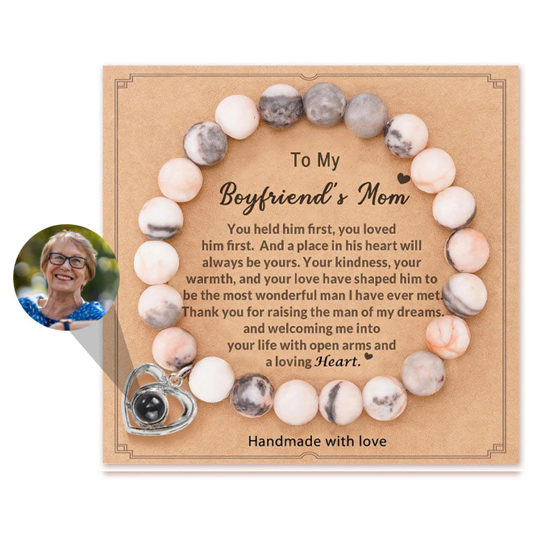 LoveStone Beaded Photo Photo Projection Bracelet For Mom