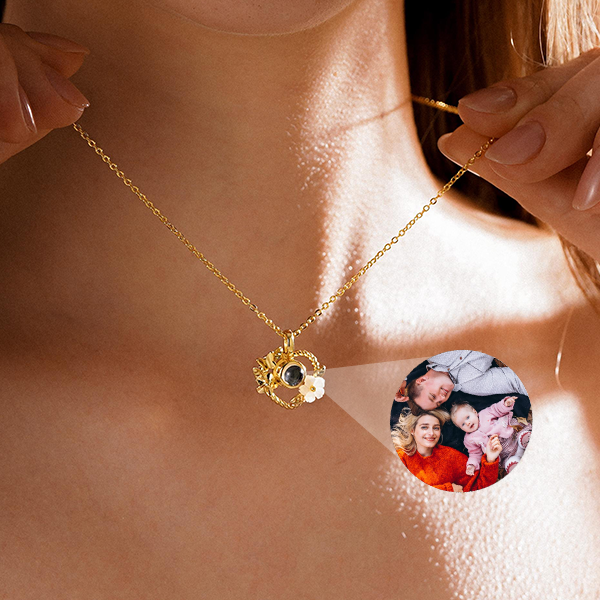 Blossom of Love Necklace With Hidden Photo