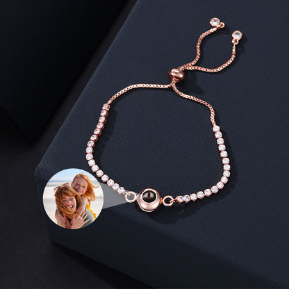 Custom Blissful Tennis Photo Bracelet