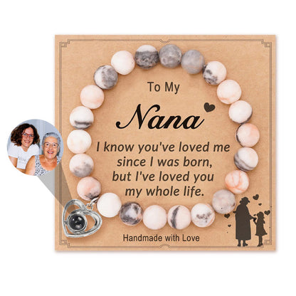 LoveStone Beaded Photo Photo Projection Bracelet For Mom