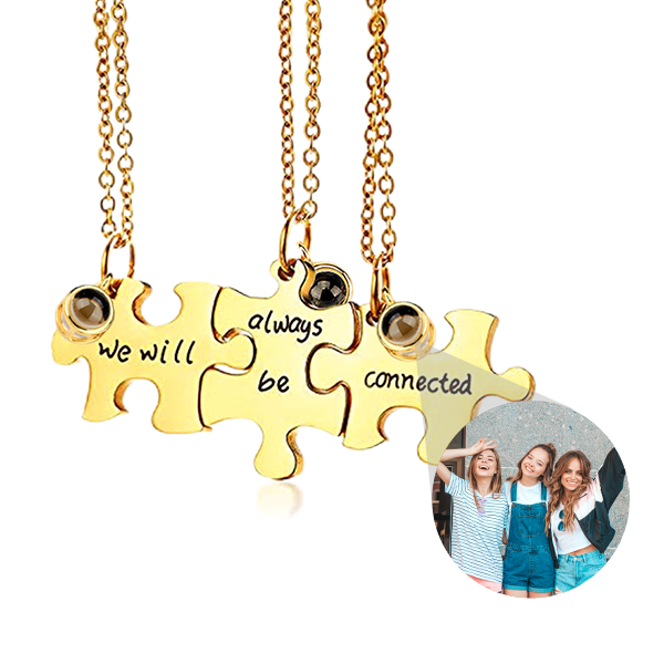 Best Friends Forever Photo Necklace, Set of 3