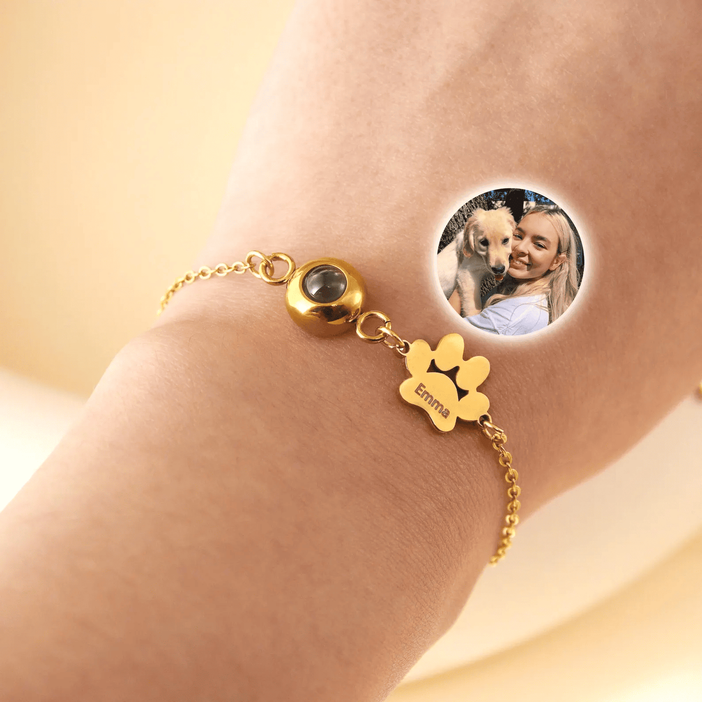 FurEver Custom Pet Name Photo Bracelet