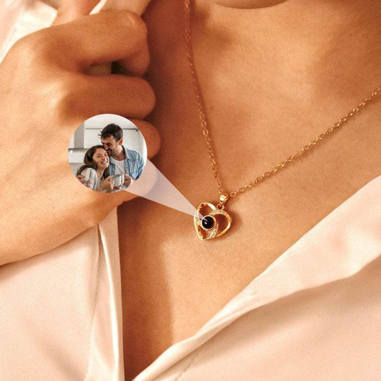 Eternal Heart Necklace With Photo Inside - Pawisall