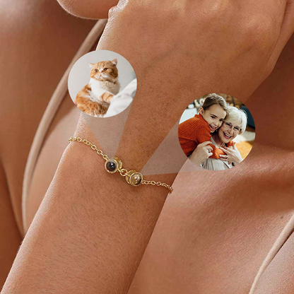 Custom Double Photo Bracelet