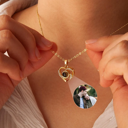 Eternal Heart Necklace With Photo Inside