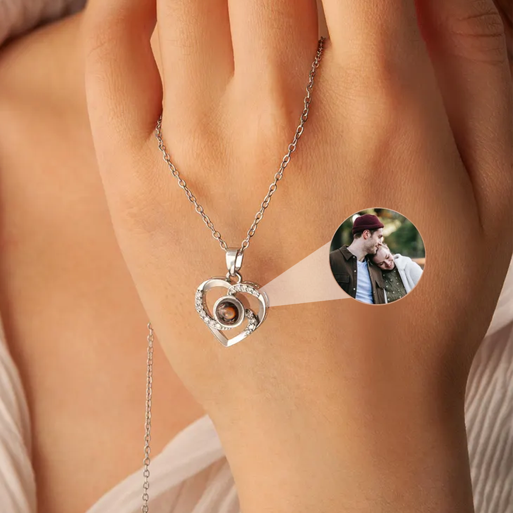 Eternal Heart Necklace With Photo Inside