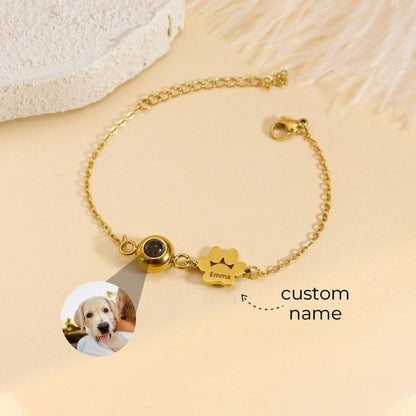 FurEver Custom Pet Name Photo Bracelet