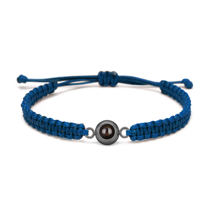 Personalized Braided Photo Bracelet for Men