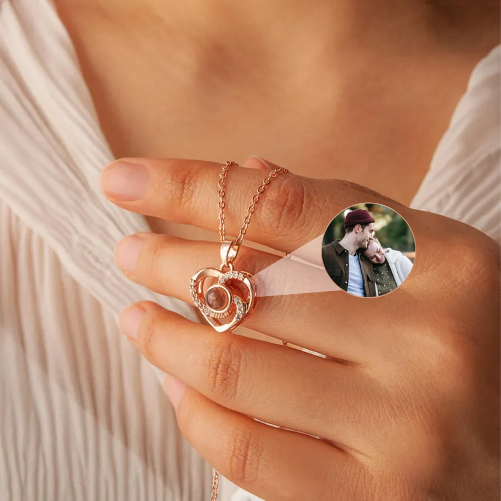 Eternal Heart Necklace With Photo Inside